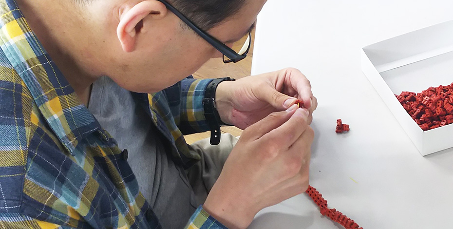 プレーリーで働く人の様子